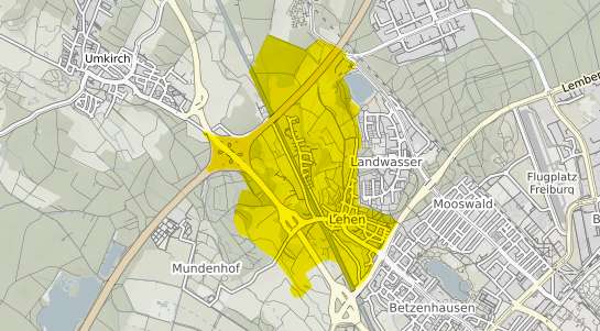 Immobilienpreisekarte Freiburg im Breisgau Lehen